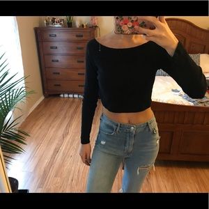 Black crop top from Target (Wild Fable brand)